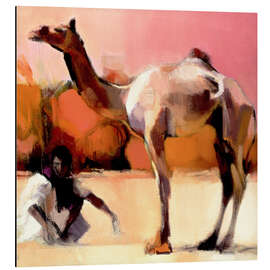 Magnettafel Kamel und Kameltreiber