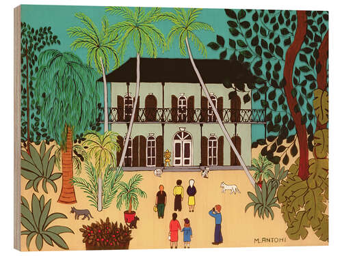 Holzbild Hemingway's Haus, Key West, Florida