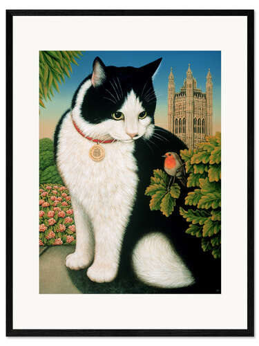 Kehystetty taidepainatus Humphrey, the cat