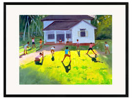 Gerahmter Kunstdruck Cricket, Sri Lanka