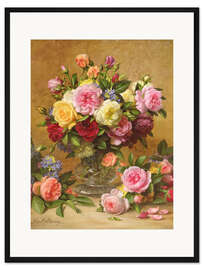 Gerahmter Kunstdruck Viktorianische Rosen