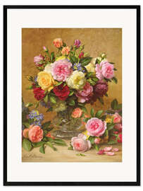 Kunsttryk i ramme Victorian Roses