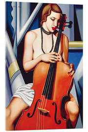 Acrylic print Woman with cello