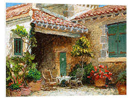 Foam board print Provence Barn, 2006