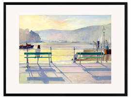 Impression artistique encadrée Vue sur le port