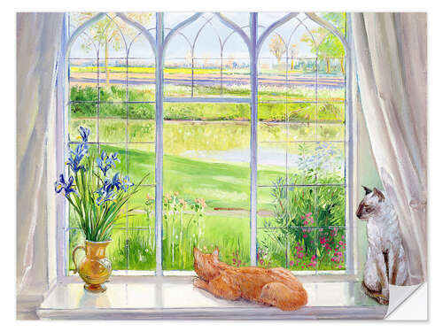 Wall sticker Cats at the window