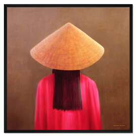 Gerahmter Kunstdruck Kleines Vietnam, Rückenansicht