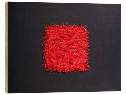 Tableau en bois Chillies