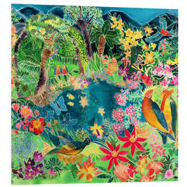 Foam board print Caribbean jungle, 1993