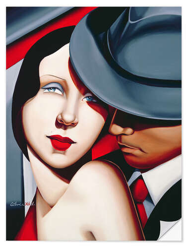 Selvklebende plakat ADAM & EVE, Gangster Study