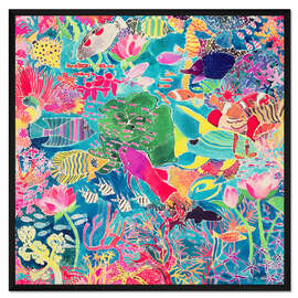 Gerahmter Kunstdruck Unterwasser-Regenbogen