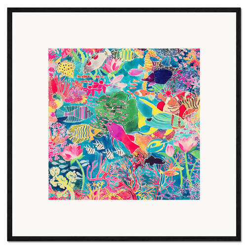 Framed art print Underwater Rainbow