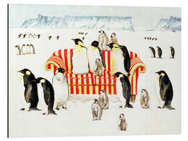 Magnettafel Pinguine auf dem Sofa