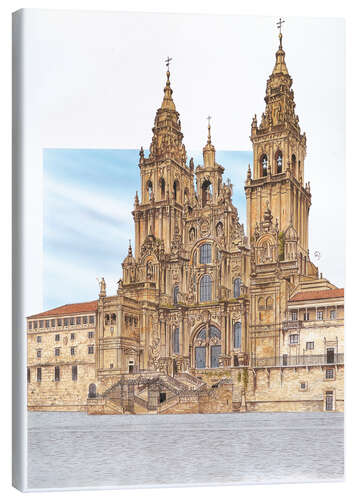 Leinwandbild Santiago de Compostela, Spanien