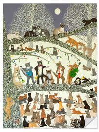 Wandsticker Katzenmusik