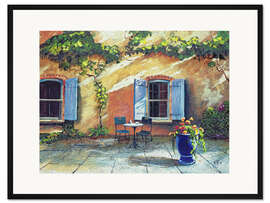 Gerahmter Kunstdruck Fensterläden, Provence, Frankreich, 1999
