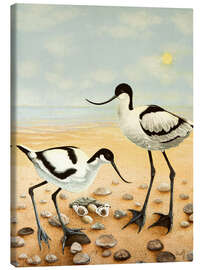 Canvas print Beach birds