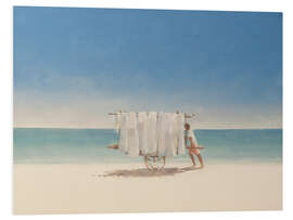 Foam board print Cuban beach seller, 2010