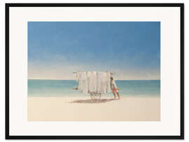 Gerahmter Kunstdruck Cubanischer Strandverkäufer, 2010