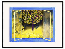 Gerahmter Kunstdruck Der Kastanienbaum, 1987