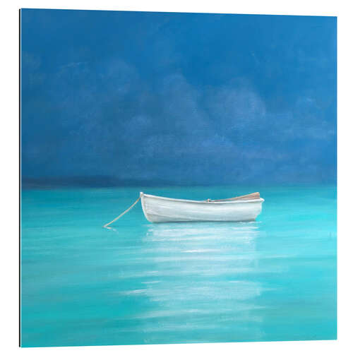 Tableau en plexi-alu Bateau blanc à Kilifi