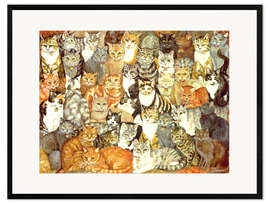 Impresión de arte enmarcada Cats