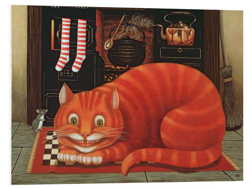 Foam board print The Cheshire Cat