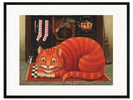 Gerahmter Kunstdruck Die Grinsekatze