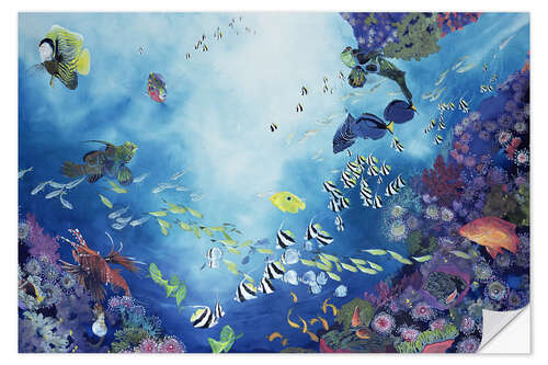 Selvklebende plakat Underwater World