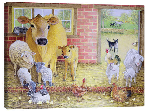 Canvastavla Farm Animals
