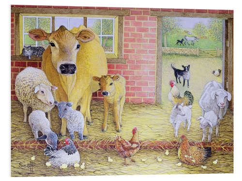 Foam board print Farm Animals