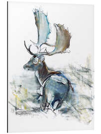 Tableau en aluminium Buck in the Grass