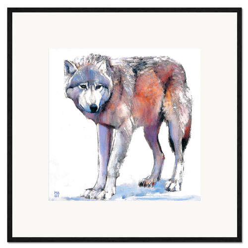 Gerahmter Kunstdruck Wolf II