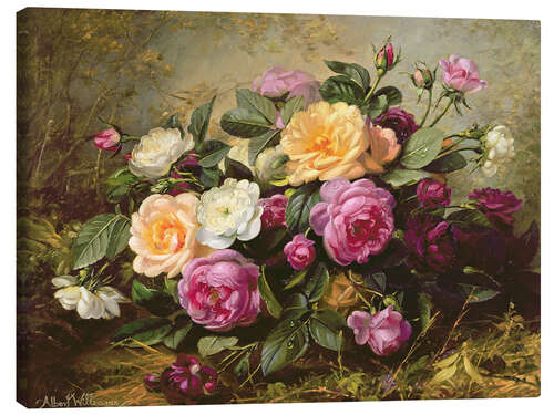 Canvas print Full Blown Roses