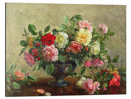 Magnettafel Schale mit Rosen