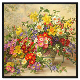 Gerahmter Kunstdruck Frühlingsblumen II