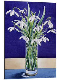 Magnettafel Schneeglöckchen