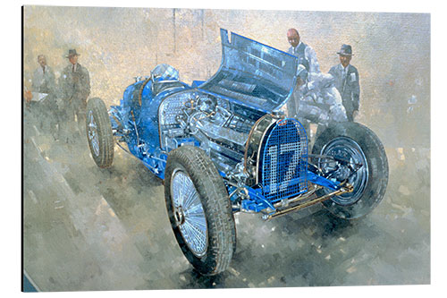 Tableau en aluminium Type 59 Grand Prix Bugatti, 1997