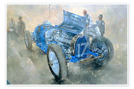 Wall print  Type 59 Grand Prix Bugatti, 1997 - Peter Miller
