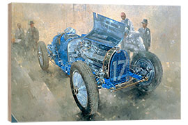 Wood print Type 59 Grand Prix Bugatti, 1997