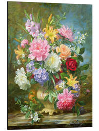 Magnettafel Pfingstrosen in einem Bukett