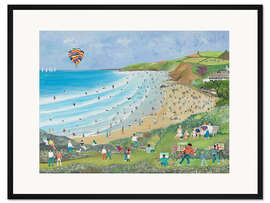 Gerahmter Kunstdruck Watergate Bucht, Cornwall