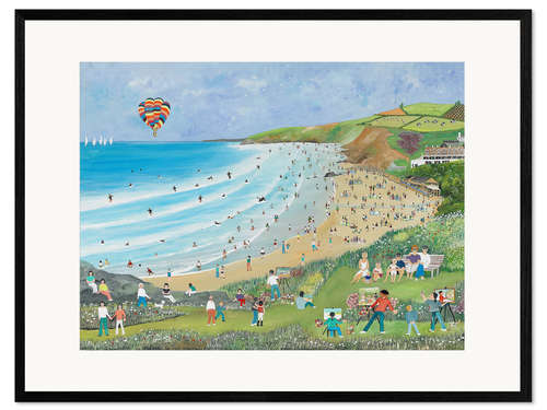 Framed art print Watergate Bay, Cornwall