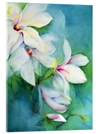 Akrylglastavla  Magnolia Denudata - Karen Armitage