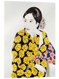 Acrylglasbild Der gelbe Kimono, 1996