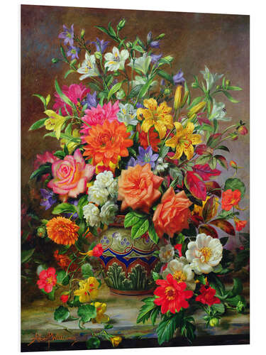 Quadro em PVC September Flowers, Symbols of Hope and Joy