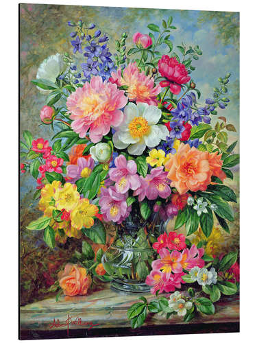 Aluminium print June flowers in radiance