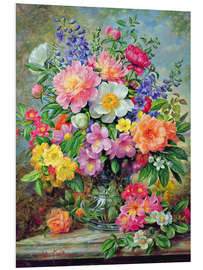 Foam board print June flowers in radiance