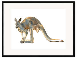 Framed art print Roo, side view