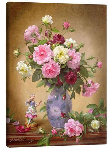 Canvas print Romantic Roses of Yesteryear